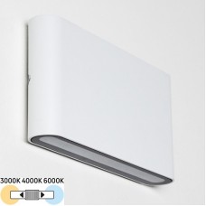 Φωτιστικό Απλίκα LED 12W 230V 600Lm CCT Αλουμινίου Λευκό IP54 3-89120